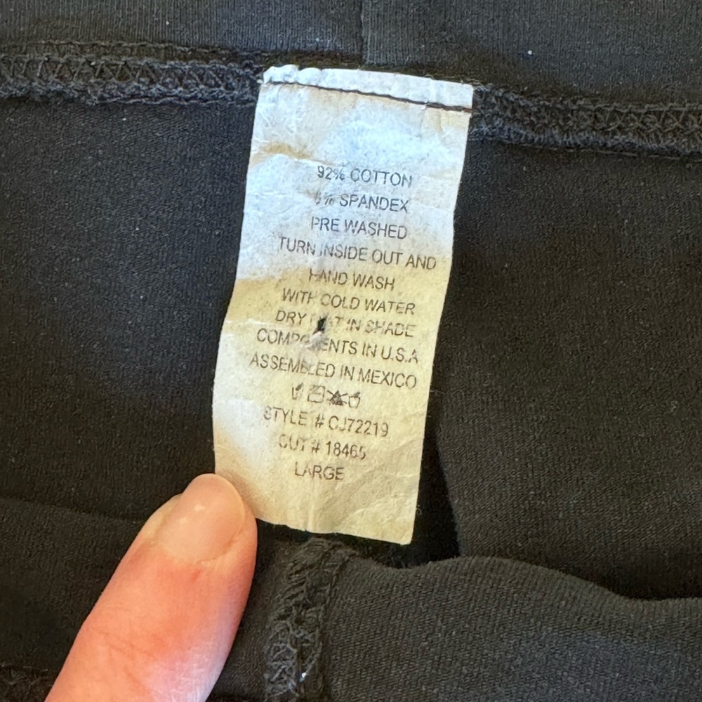 T-Party Fold Over Mineral Wash Leggings - Picture 6 of 14